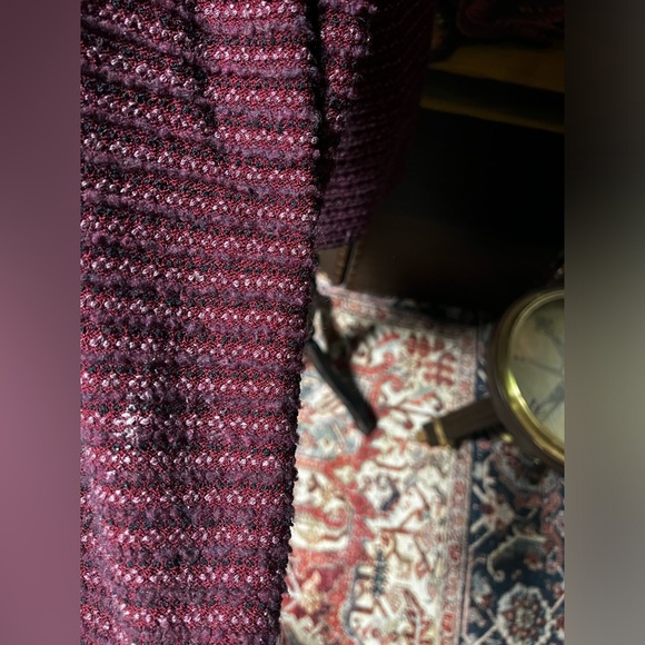 St. John Collection Tweed Boucle Jacket Red Striped Button Front Preppy Career - Picture 6 of 9